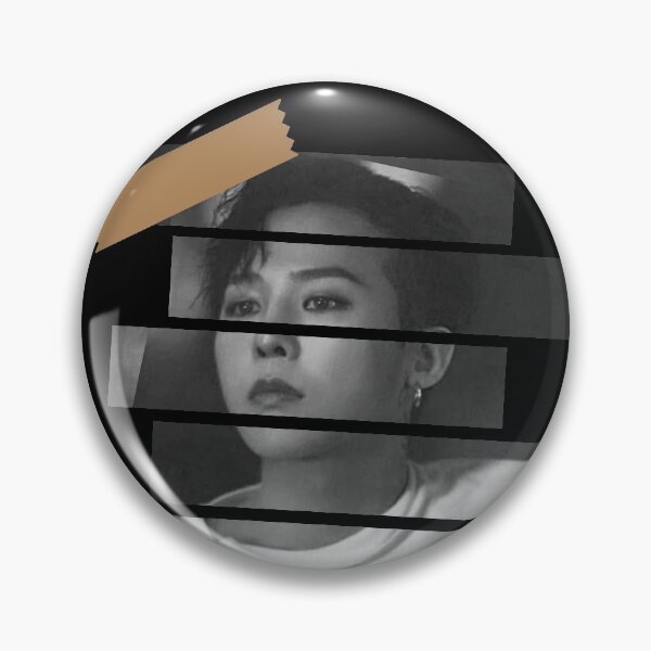 Item preview, Dong Youngbae Big Bang Taeyang Korean Kpop Monochrome Stripe Design designed and sold by Piosenka Art.