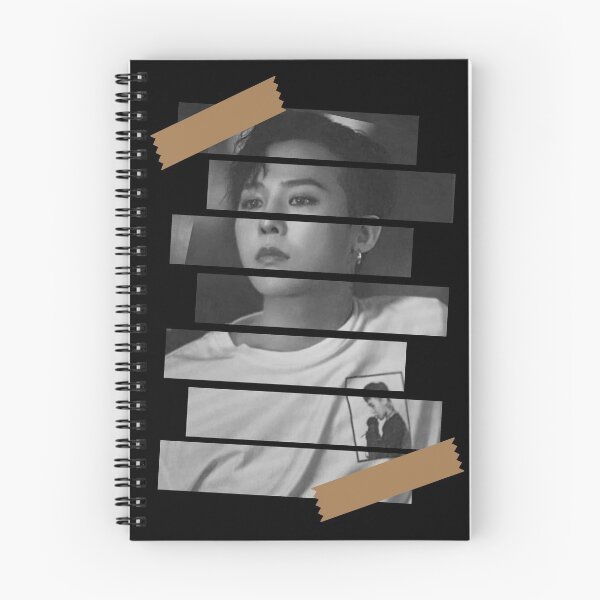 Item preview, Dong Youngbae Big Bang Taeyang Korean Kpop Monochrome Stripe Design designed and sold by Piosenka Art.