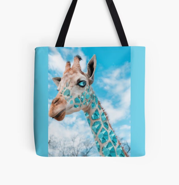 Diamond Giraffe All Over Print Tote Bag