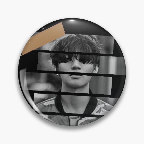 Item preview, Kang Daesung Big Bang Daesung DLite  Korean Kpop Monochrome Stripe Design designed and sold by Piosenka Art.