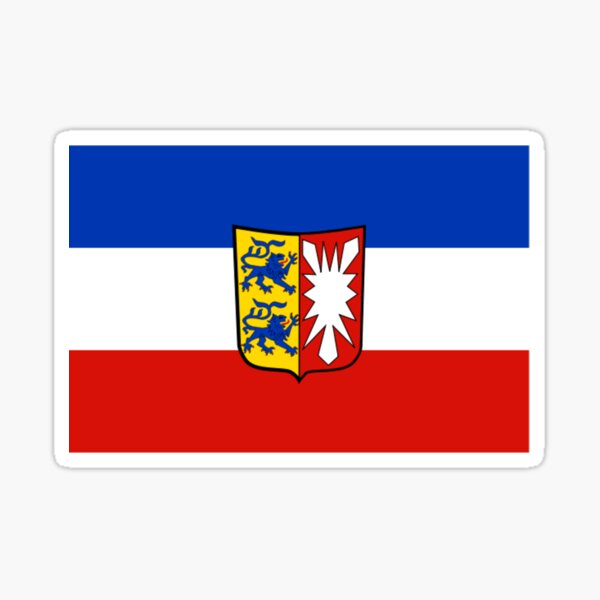 Schleswig-Holstein Flagge Deutschland Sticker