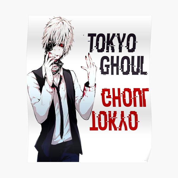 funny t-shirt tokyo ghoul kaneki anime gift Poster