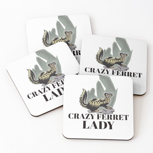 Item preview, Crazy Ferret Lady designed and sold by medbdj.
