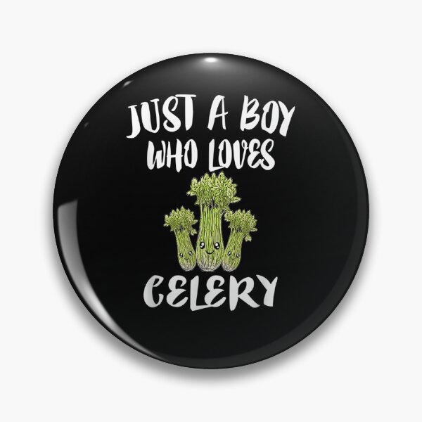 Item preview, Just A Boy Who Loves Celery Vegetable  designed and sold by tashiav.