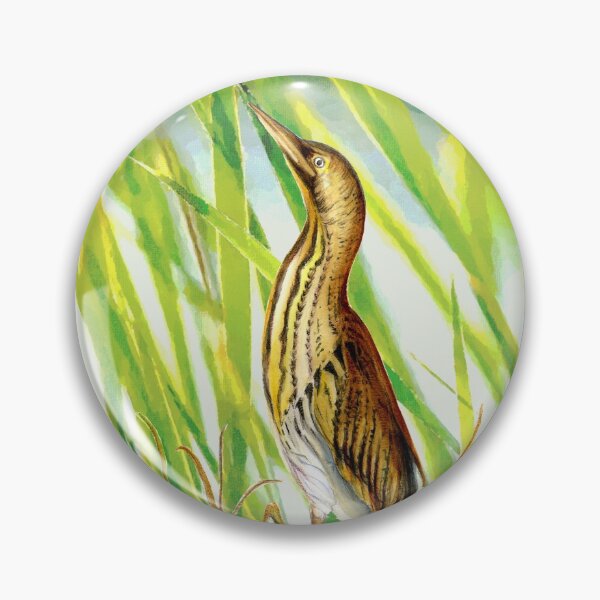 Item preview, Bittern Bird Watercolor Painting Artwork designed and sold by Alison Langridge.