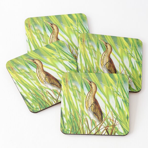 Item preview, Bittern Bird Watercolor Painting Artwork designed and sold by Alison Langridge.