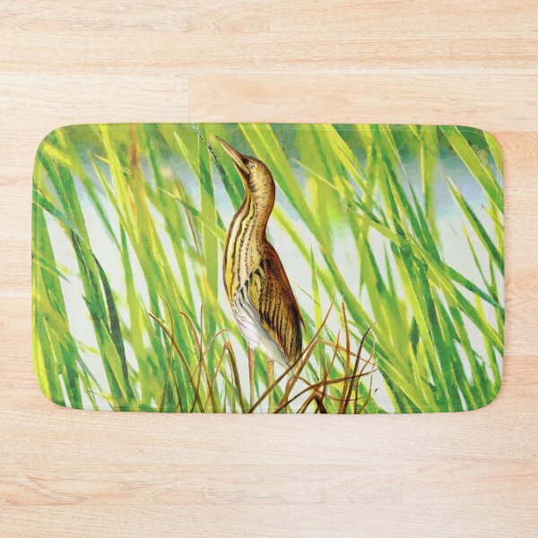 Item preview, Bittern Bird Watercolor Painting Artwork designed and sold by Alison Langridge.