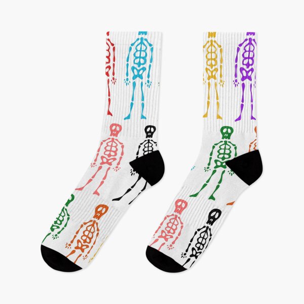 Item preview, Colored Halloween Skeleton pattern designed and sold by cinemadnesshirt.