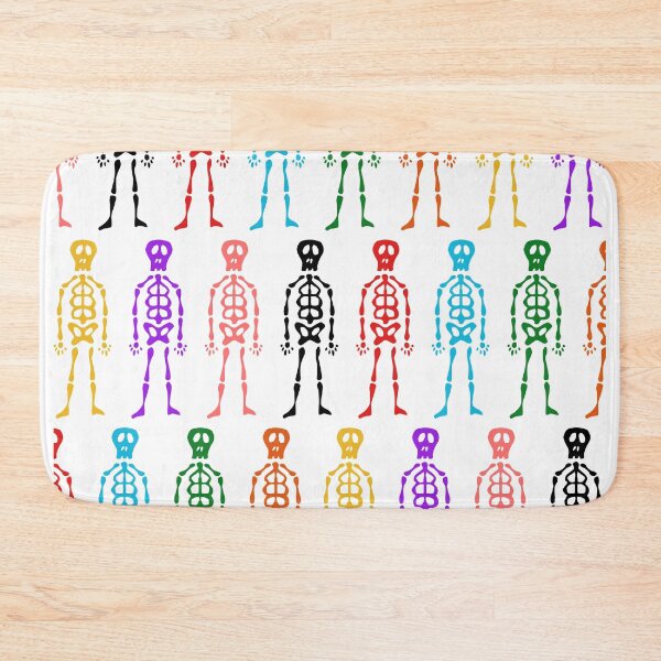 Item preview, Colored Halloween Skeleton pattern designed and sold by cinemadnesshirt.
