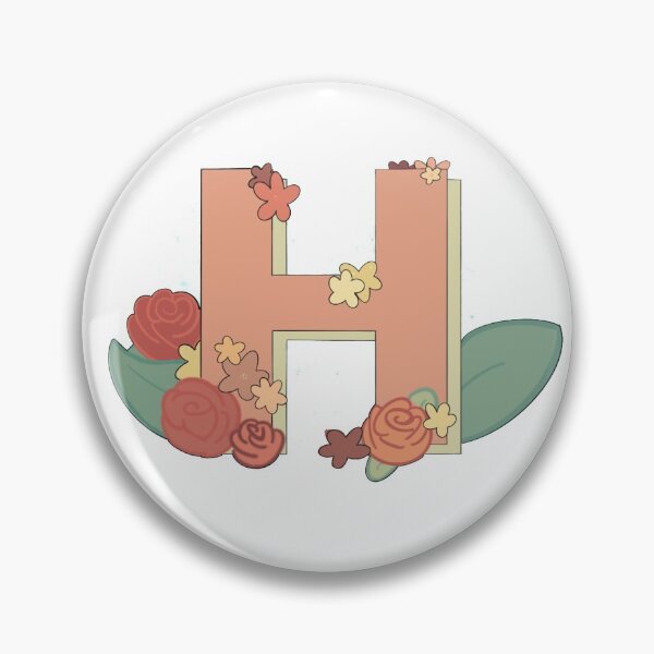 Item preview, Letter H with Flowers designed and sold by camrynangela.