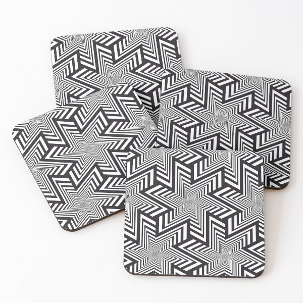 Item preview, Star tessellation - black and white designed and sold by Club30-80.
