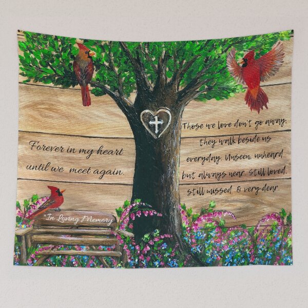Item preview, Forever in my heart & Cardinal memory designed and sold by Roy & Tiffany.
