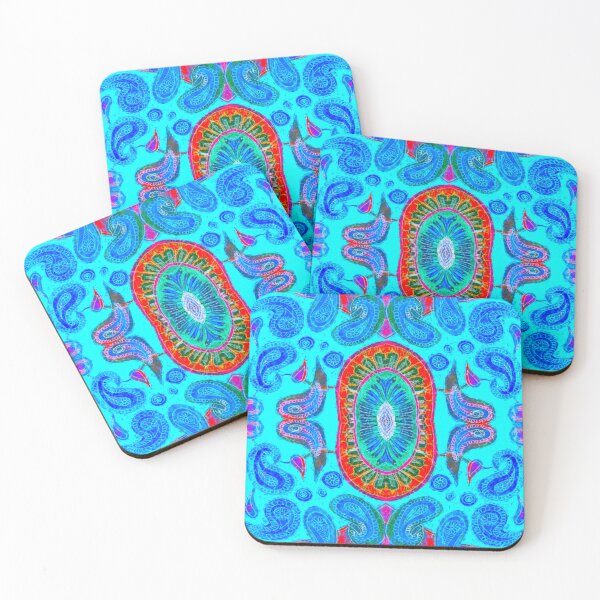 Item preview, Paisley blue and pink designed and sold by Nickdavisinghe.