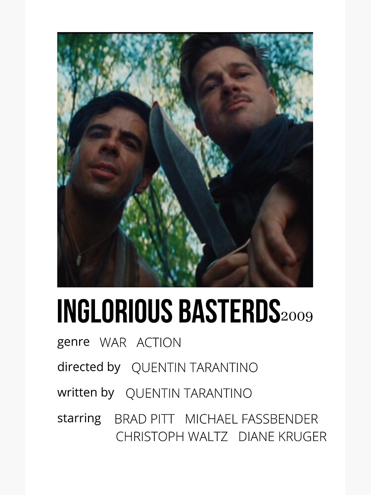 "Inglourious Basterds - Polaroid Movie Poster" Sticker For Sale By ...