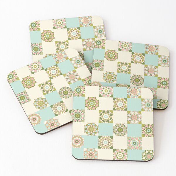 Item preview, Abstract Flower Patchwork Pattern Artwork 01 Color 01 designed and sold by Stefanie Boike.