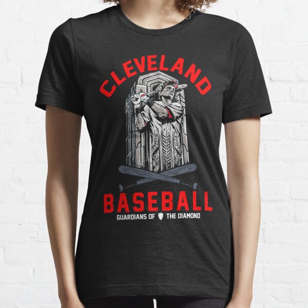Youth Heathered Gray Cleveland Guardians Team Baseball Card T-Shirt