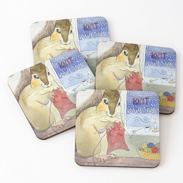 Item preview, Cute Squirrel Knit Awesome designed and sold by Marianne Elvan Barfoed.