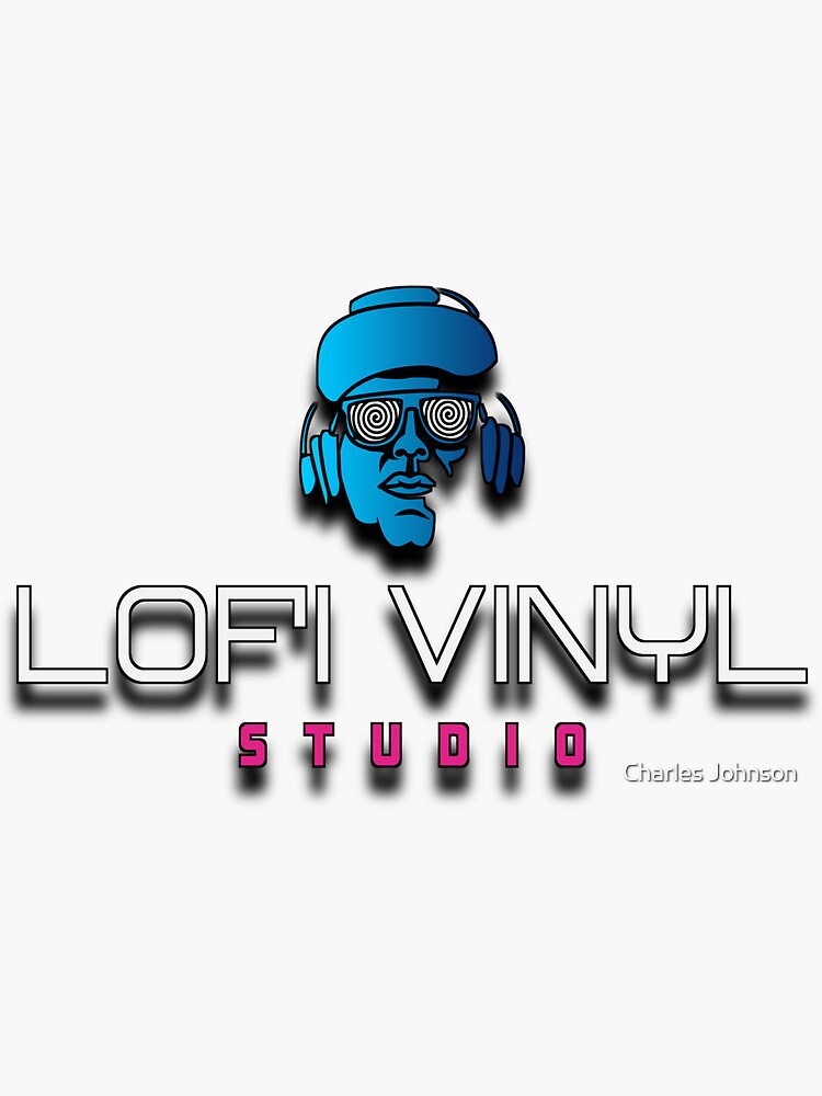 "Music Lofi Vinyl Studio trendy design" Sticker for Sale by