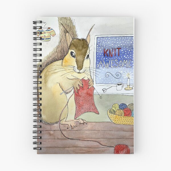 Item preview, Cute Squirrel Knit Awesome designed and sold by Marianne Elvan Barfoed.