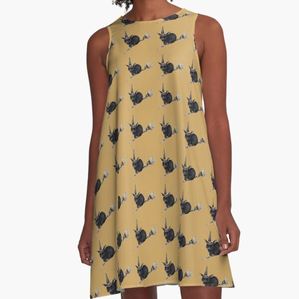 Flight of the Witch Bunnies A-Line Dress