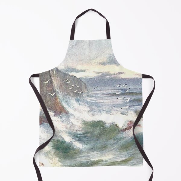 Item preview, Vintage Illustration of Rough Sea at Barra Head, Outer Hebrides designed and sold by yourscotland.