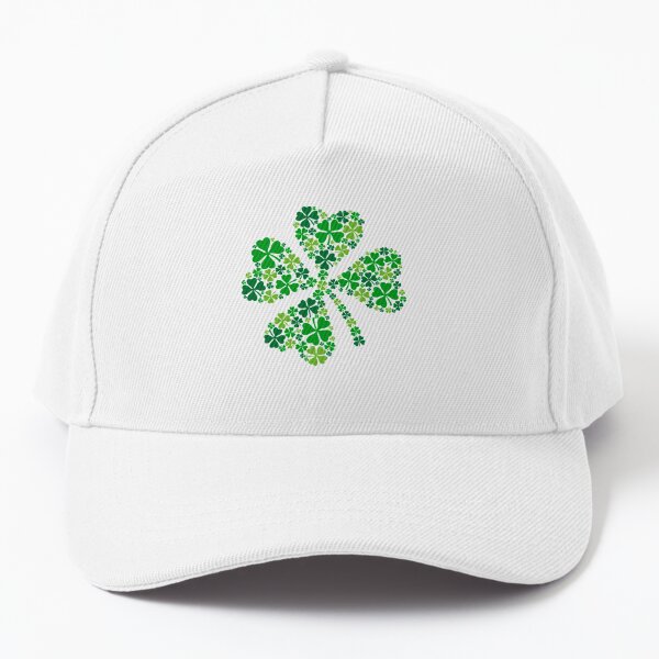 Ireland Irish 4 Leaf Clover St. Patrick's Day Hat for Men Women Embroidery  Shamrock Baseball Cap Hat