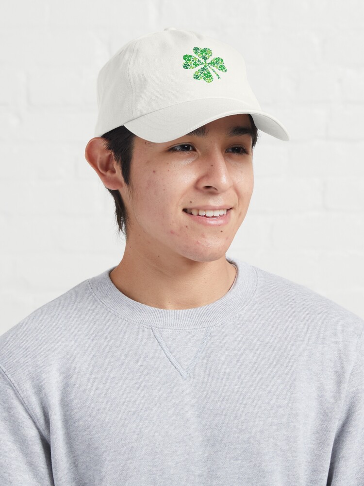 Ireland Irish 4 Leaf Clover St. Patrick's Day Hat for Men Women Embroidery  Shamrock Baseball Cap Hat