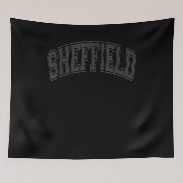 Item preview, Sheffield England Varsity Style Black With Black Text  designed and sold by tashiav.