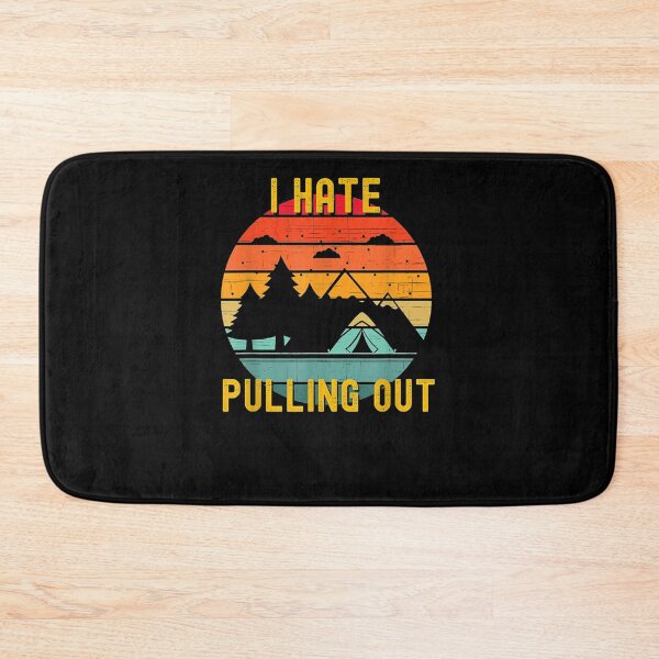 Item preview, Retro Vintage Mountains I Hate Pulling Out Funny Camping  designed and sold by tashiav.