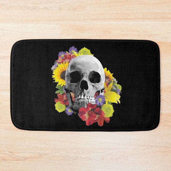 Item preview, Human Skull With Bouquet Of Flowers designed and sold by SpreadForSatan.