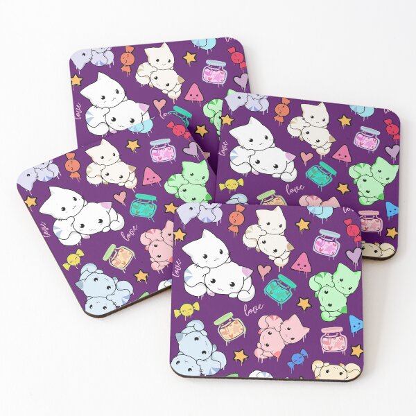 Item preview, Kitties And Candy (Feline Pattern) designed and sold by lazarosdesign.