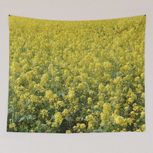 Item preview, Field of beautiful blooming yellow Flowers in the Mediterranean designed and sold by rayscollection.
