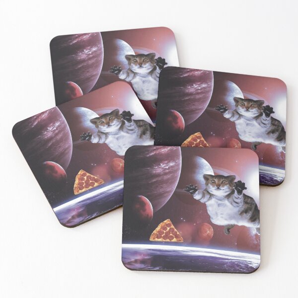 Item preview, pizza cat in space designed and sold by vicovm3.
