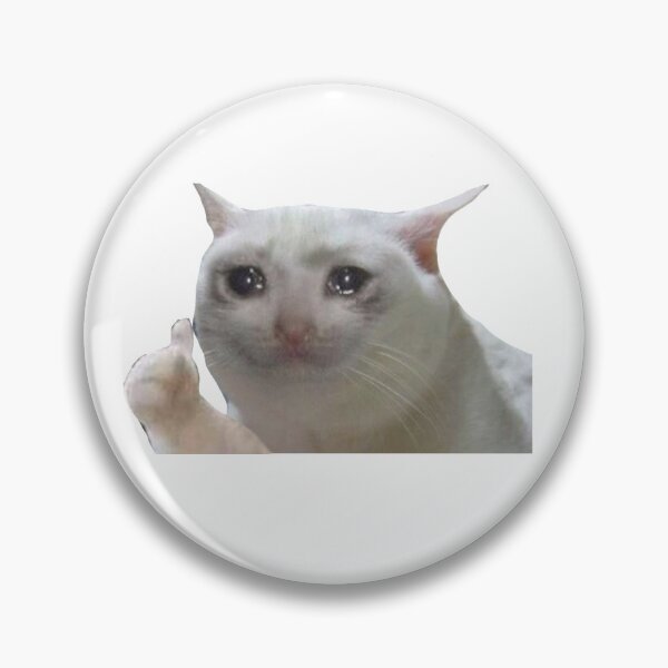Item preview, Thumbs Up Sad Kitty Meme designed and sold by lilbear10.