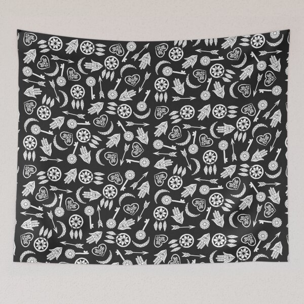 Item preview, Modern Black and White Popular Symbols designed and sold by Blkstrawberry.