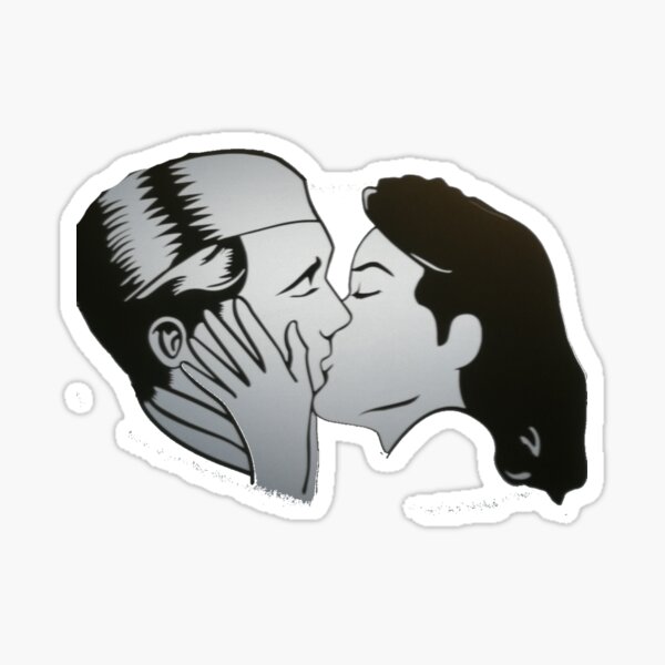 Cat The Kiss Stickers Redbubble