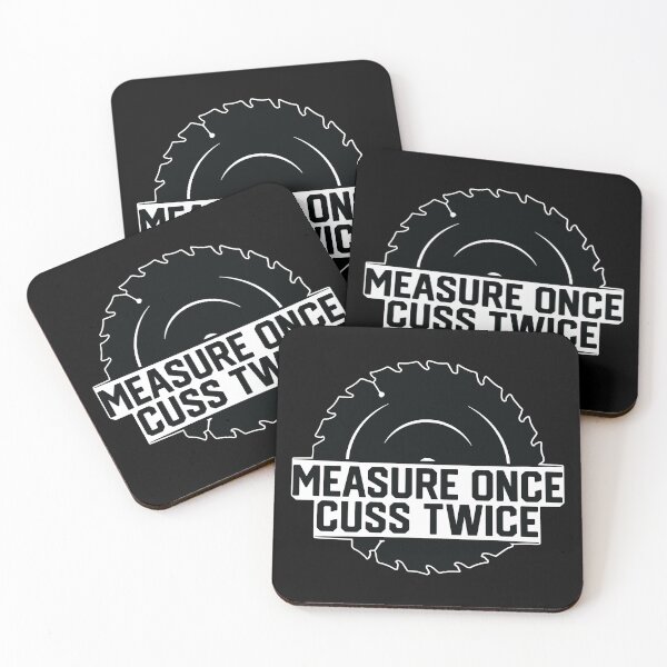 Item preview, Measure Once Cuss Twice designed and sold by CompassandCrate.