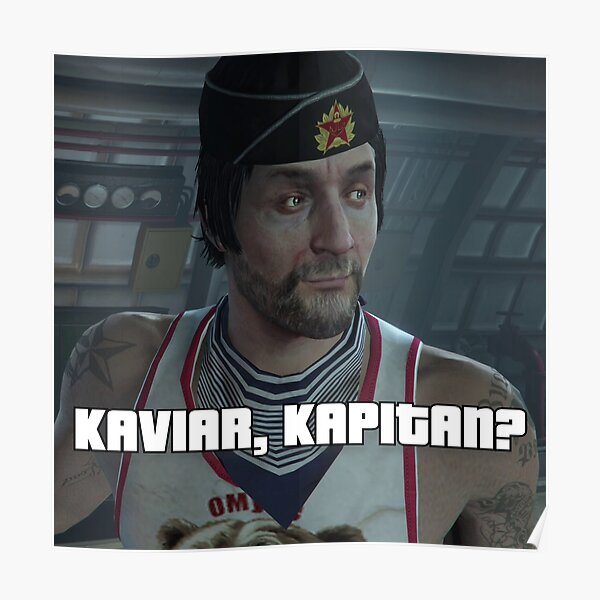 GTA 5 Online Kapitan Pavel Citation drôle Poster