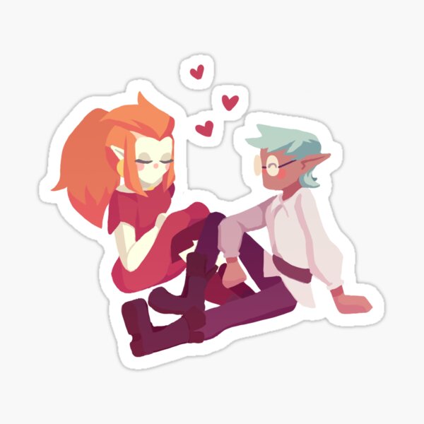 Eda and Raine Sticker