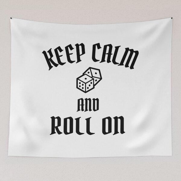 Item preview, Keep Calm and Roll On - Game Night designed and sold by molamode.