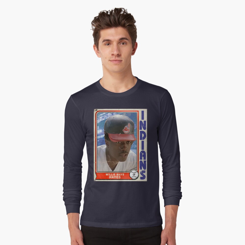Willie Mays Hayes Tribute - Long Sleeve T-Shirt Navy / XL