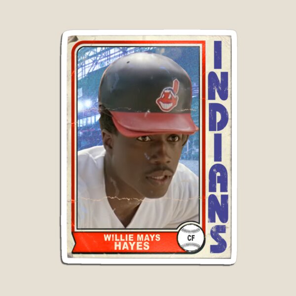 Willie Mays Hayes Retro Trading Card Magnet for Sale by acquiesce13