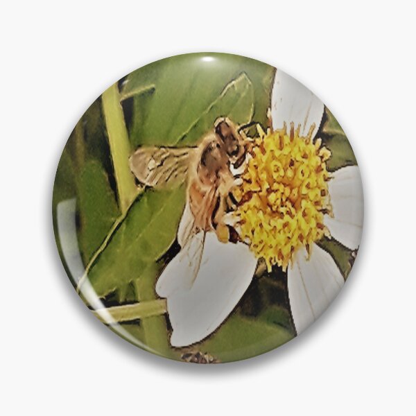 Item preview, YELLOW AND WHITE FLOWER WITH BEE DESIGN designed and sold by Coolklaset.