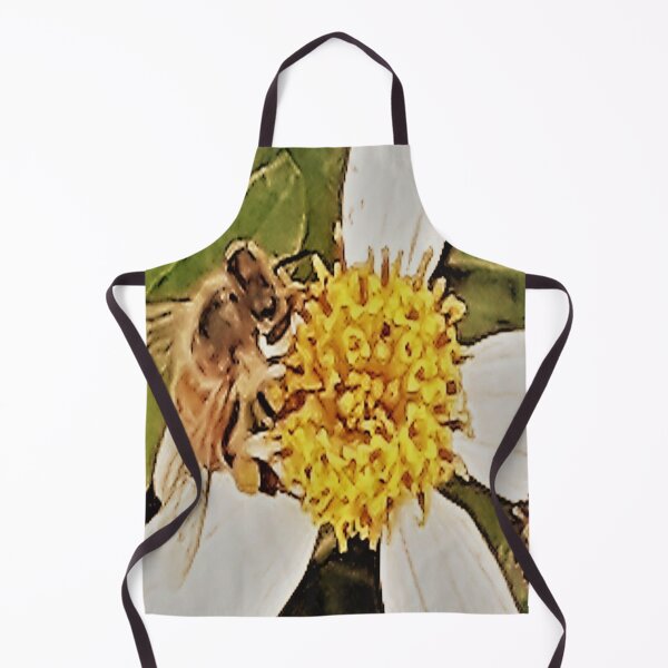 Item preview, YELLOW AND WHITE FLOWER WITH BEE DESIGN designed and sold by Coolklaset.