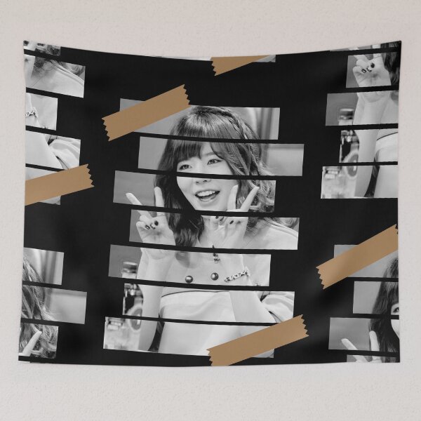Item preview, Lee SoonKyu Girls Generation SNSD Sunny Korean Kpop Monochrome Stripe Design designed and sold by Piosenka Art.