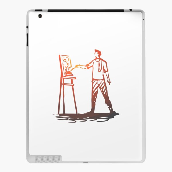 Painter man iPad Skin