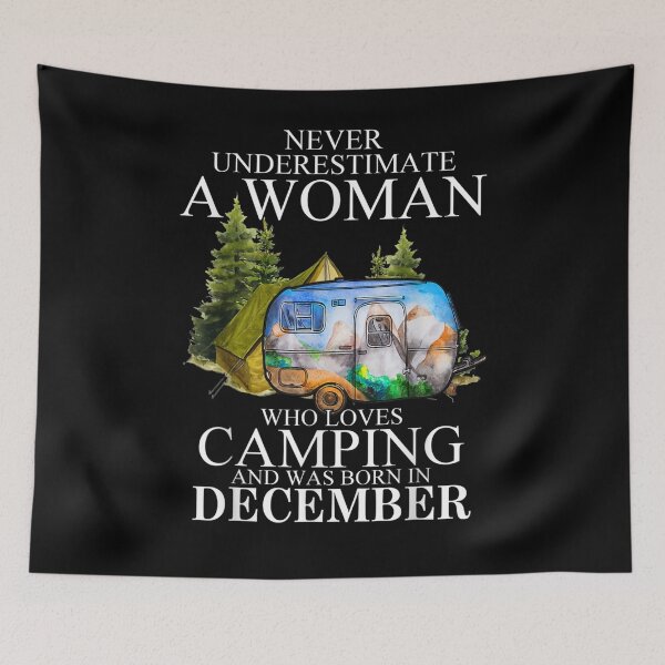 Item preview, A Woman Who Loves Camping And Was Born In December  designed and sold by tashiav.