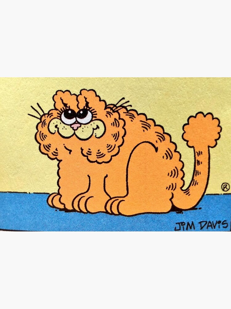 Fluffy Garfield Sticker By Kaitlinvevo Redbubble