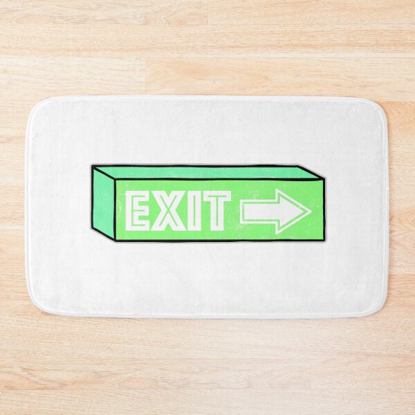 Item preview, Old lightbox sign with the word Exit designed and sold by FontGraphics.