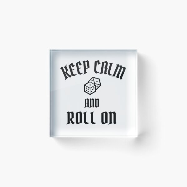 Item preview, Keep Calm and Roll On - Game Night designed and sold by molamode.